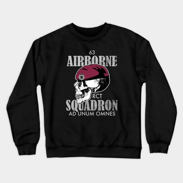 63 Airborne Squadron (distressed) Crewneck Sweatshirt by TCP